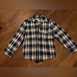Carter's Navy and Yellow Plaid Shirt